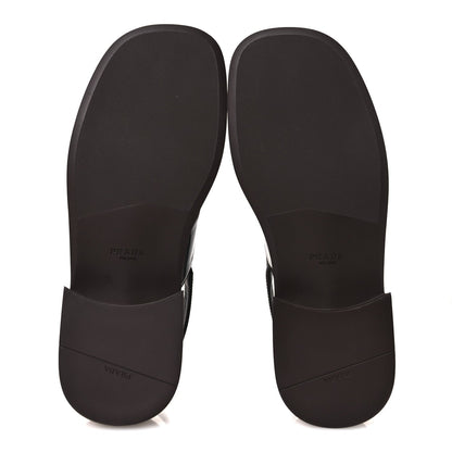 Prada Spazzolato Fume Re-Edition 1996 Women's Buckle Sandals 41 Bruciato