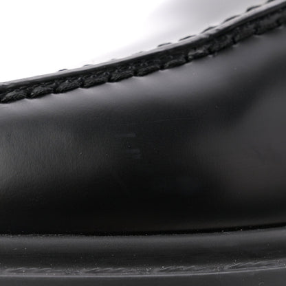 Christian Dior Brushed Calfskin Shearling Women's Dior Code Loafers 41 Black