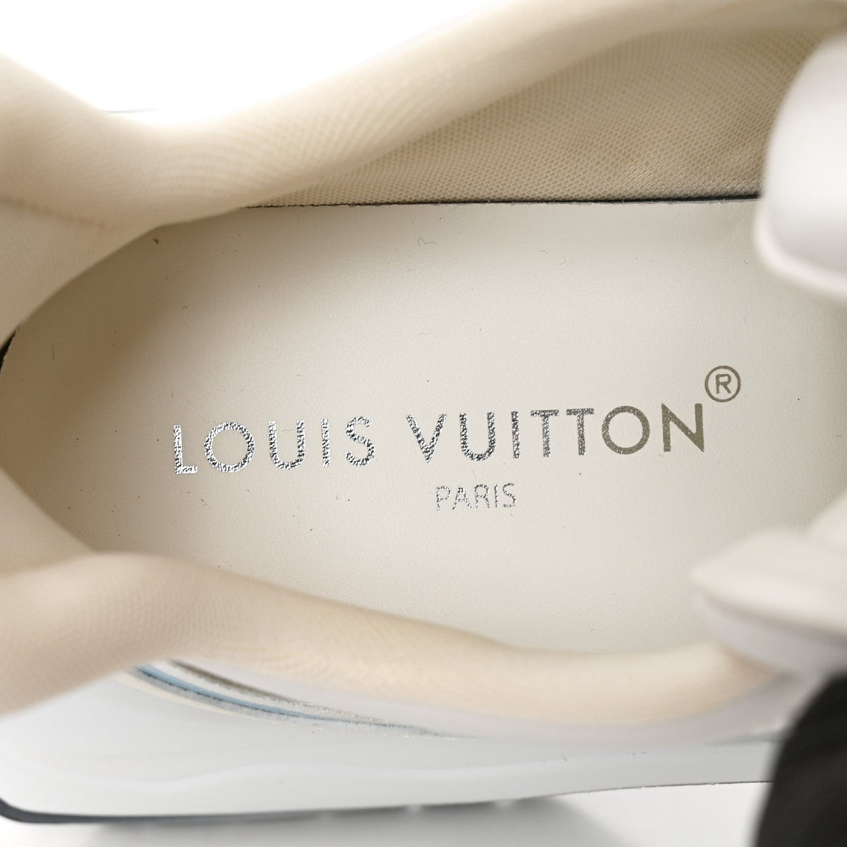 Louis Vuitton Calfskin Technical Nylon Women's LV Archlight Sneakers 38 White Blue Gris