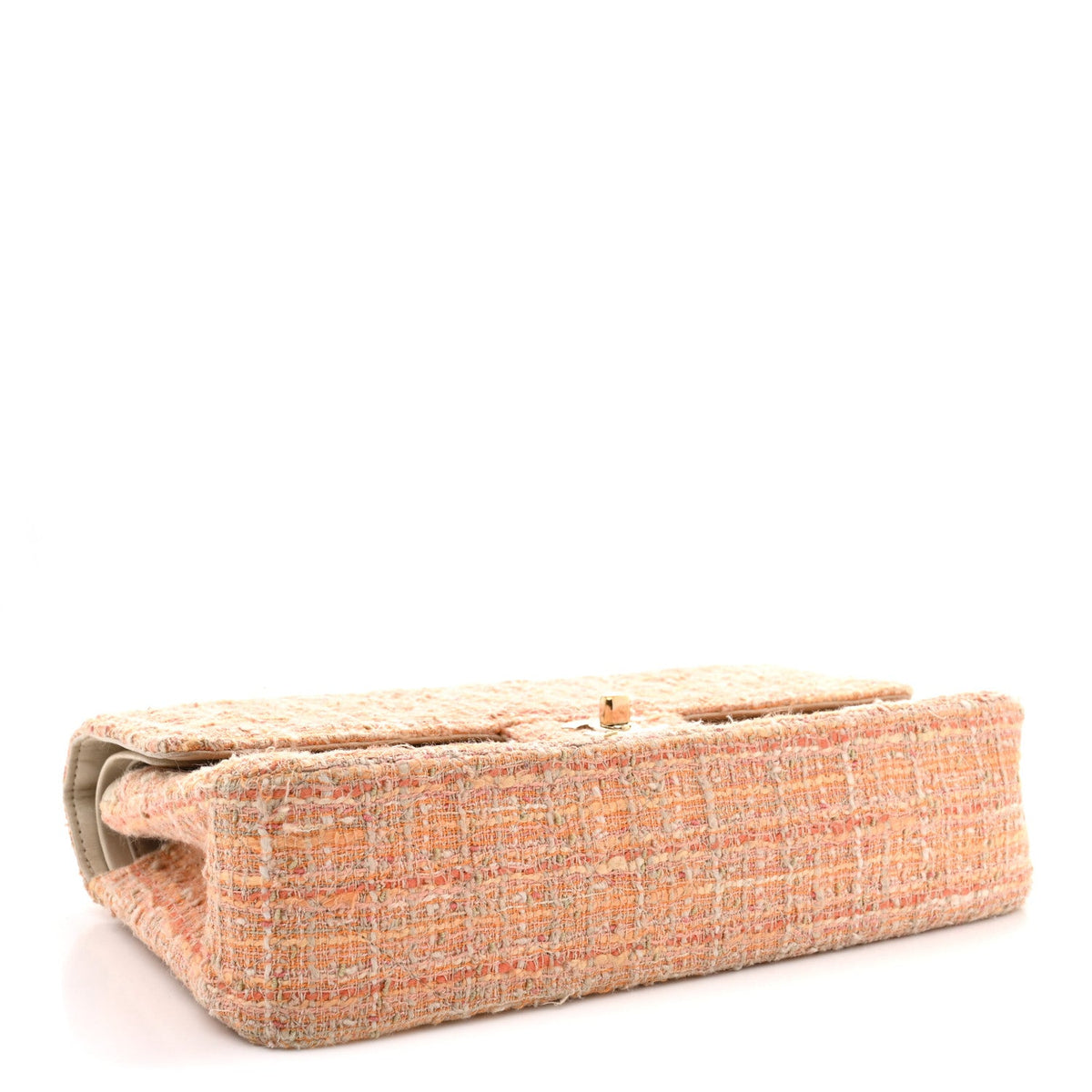 Medium Quilted Flap Shoulder Bag - Beige