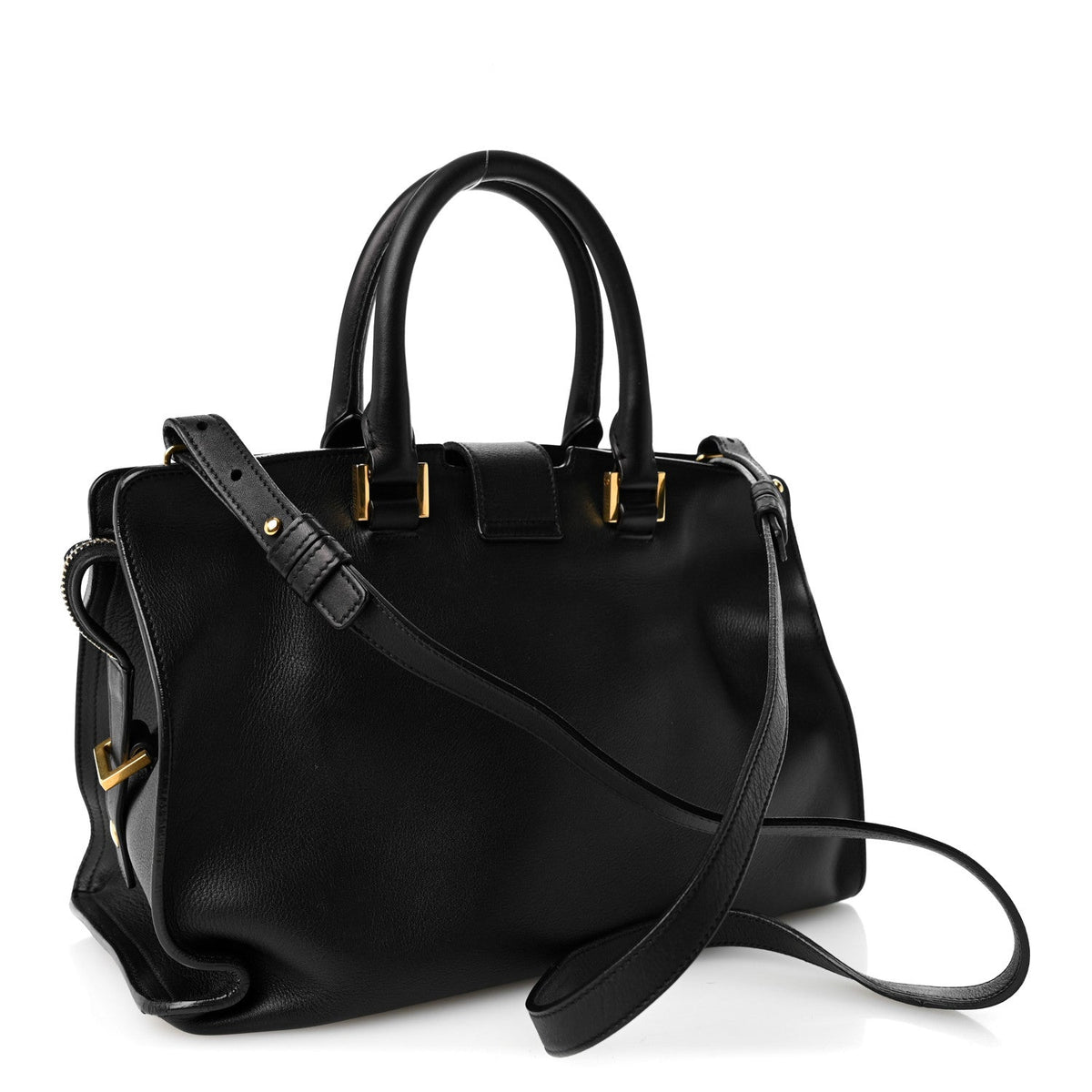 Small Calfskin Handbag - Black