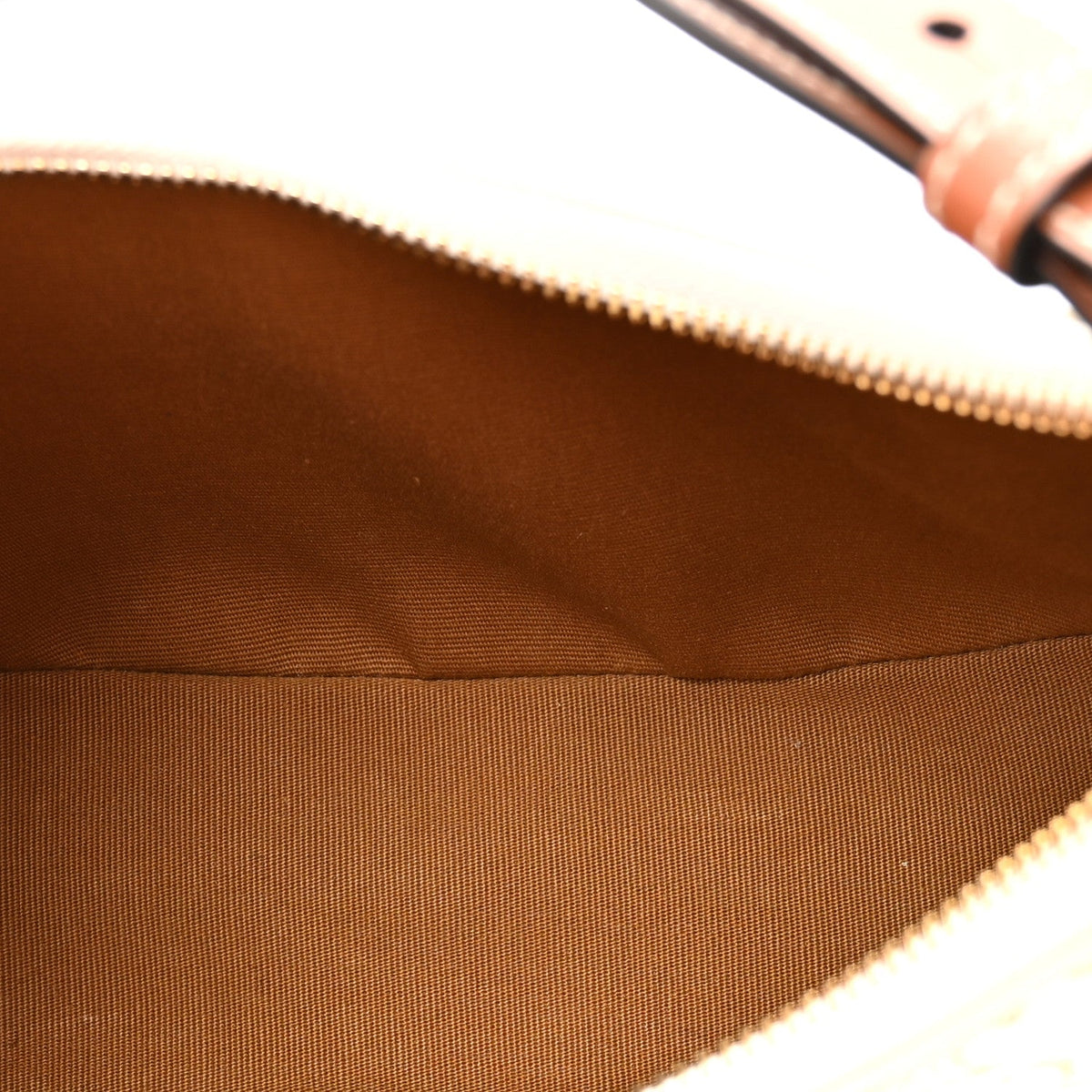 Calfskin Canvas Shoulder Bag - White
