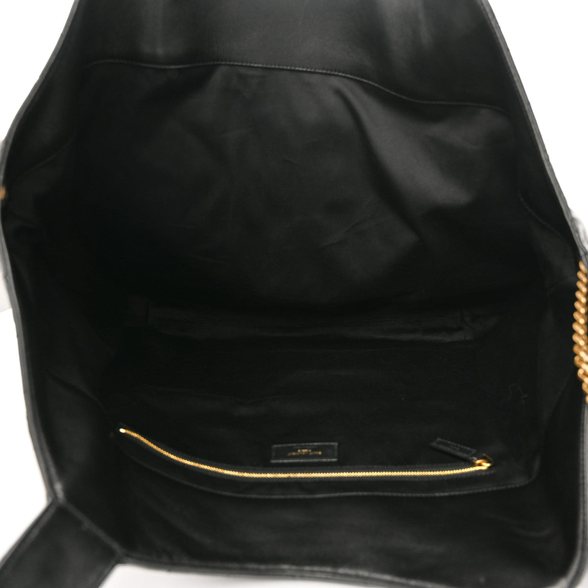 Maxi Quilted Lambskin Tote Bag - Black