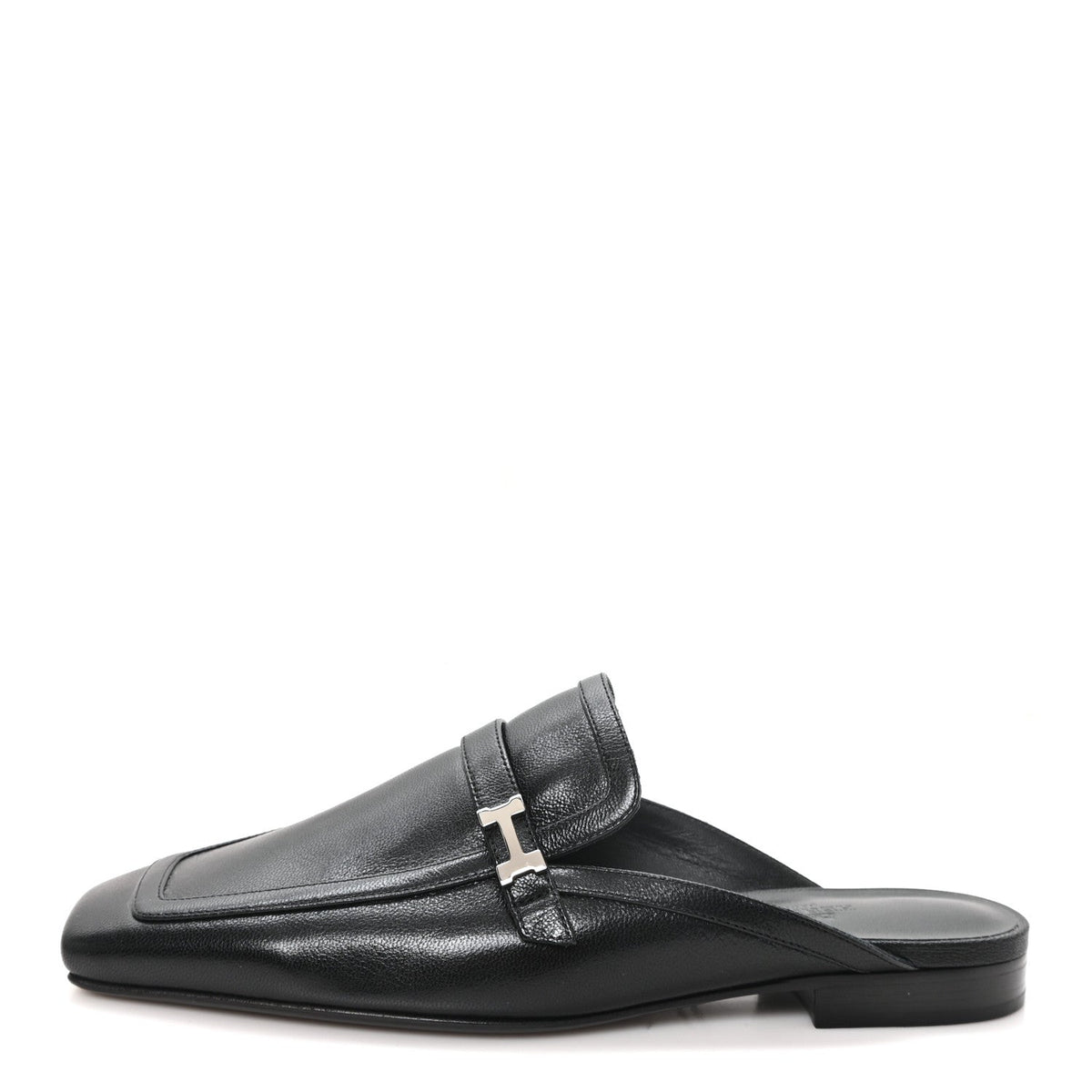 Goatskin Groupie Mules Black