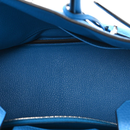 Togo Birkin 30 Bleu Zanzibar Handbag