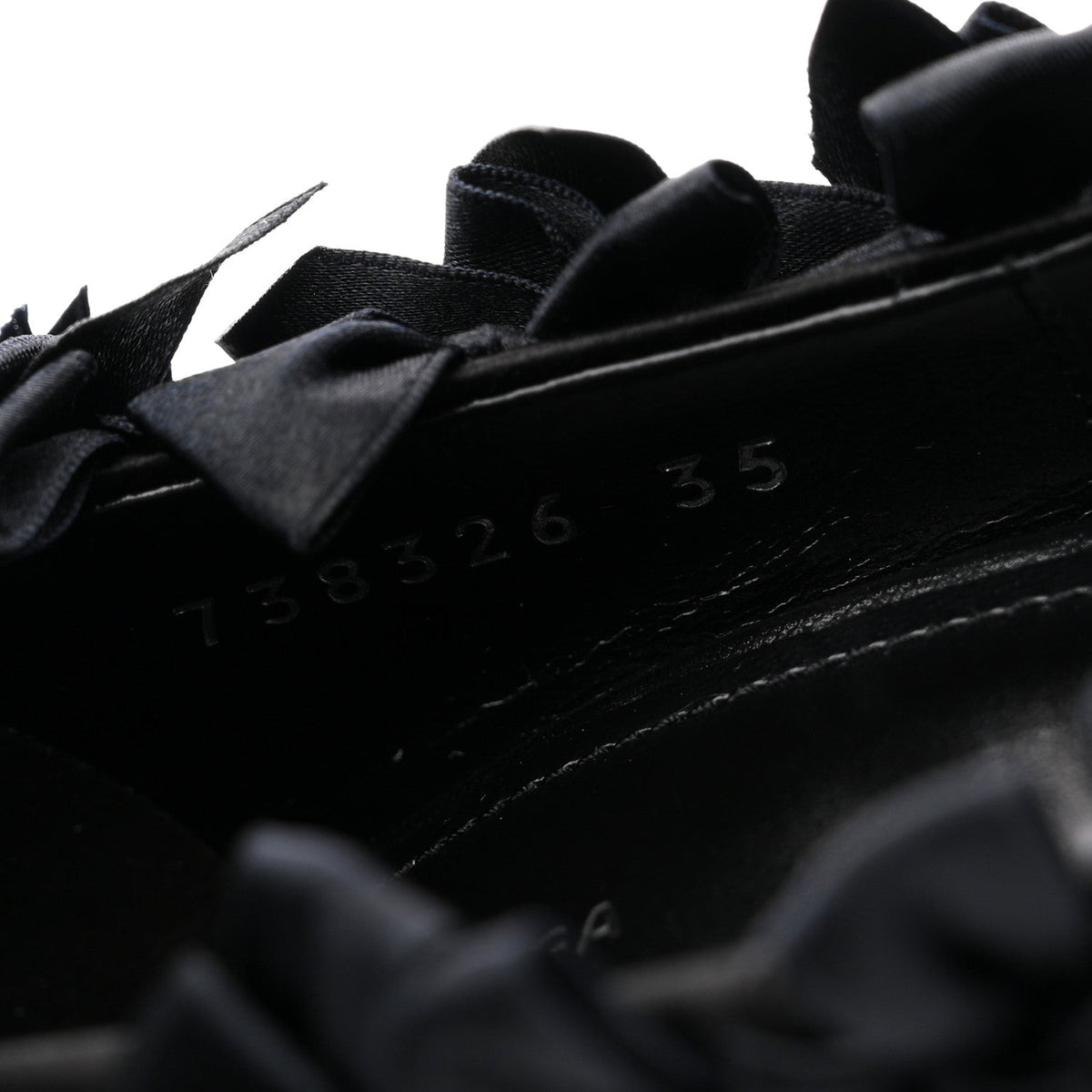 Balenciaga Satin Women's Marie A Bows All Over 110mm Pumps 35 Black