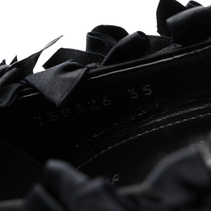 Balenciaga Satin Women's Marie A Bows All Over 110mm Pumps 35 Black
