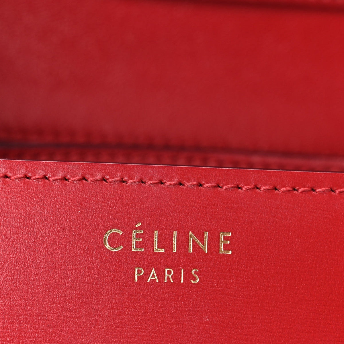 Small Calfskin Flap Shoulder Bag - Red
