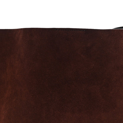 Suede Tote Bag - Chocolate