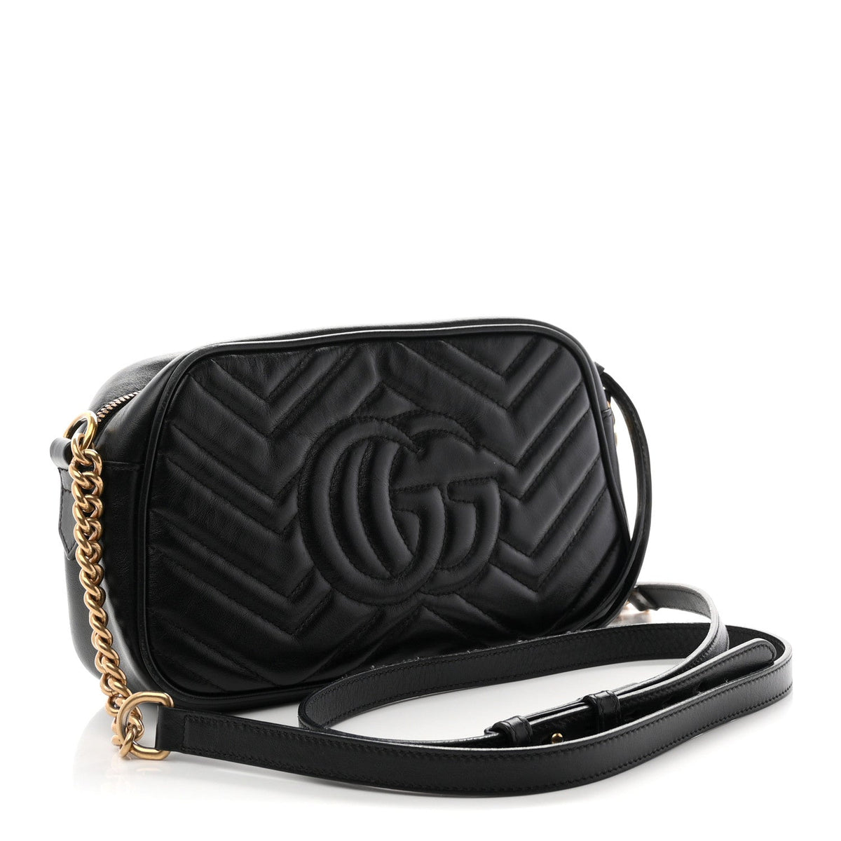 Small Calfskin Shoulder Bag - Black