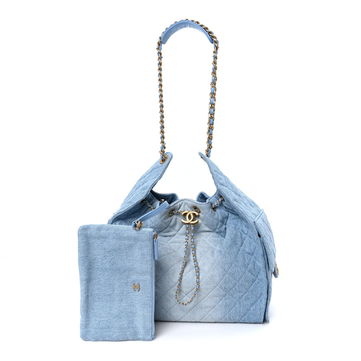 Medium Quilted Handbag - Blue