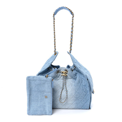 Medium Quilted Handbag - Blue