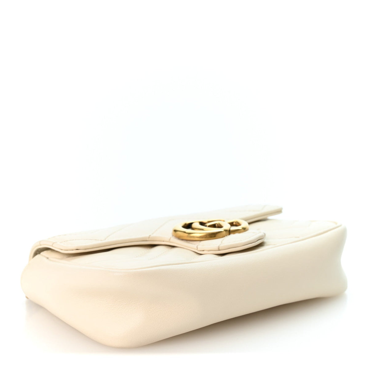 Mini Calfskin Shoulder Bag - White