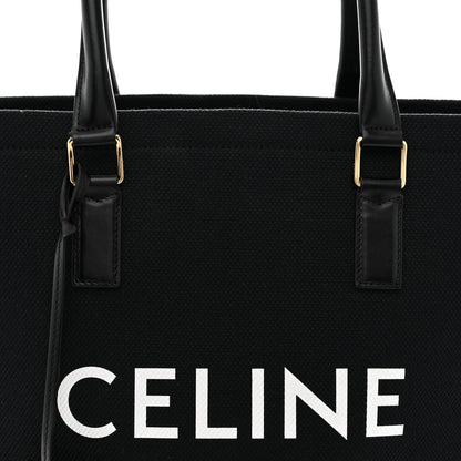 Calfskin Canvas Handbag - Black
