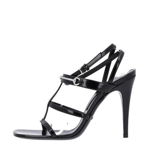 Nappa Regent Strappy Horsebit Sandals Black