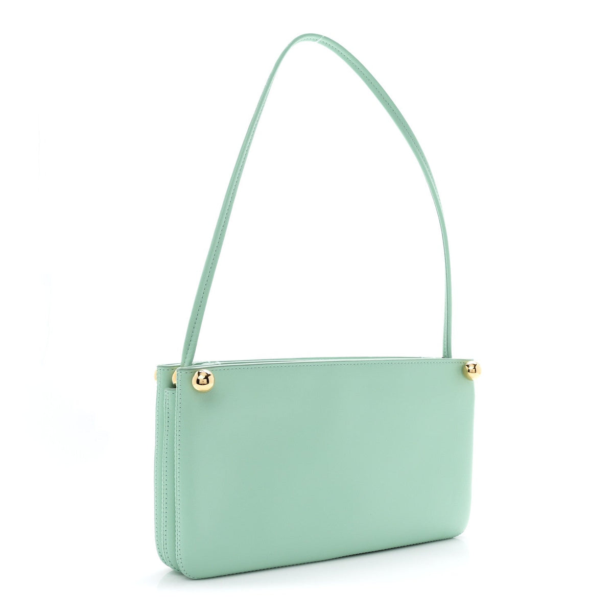 Calfskin Clutch Bag - Green