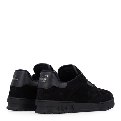 Louis Vuitton Suede Men's Uniform Sneakers 9.5 Black