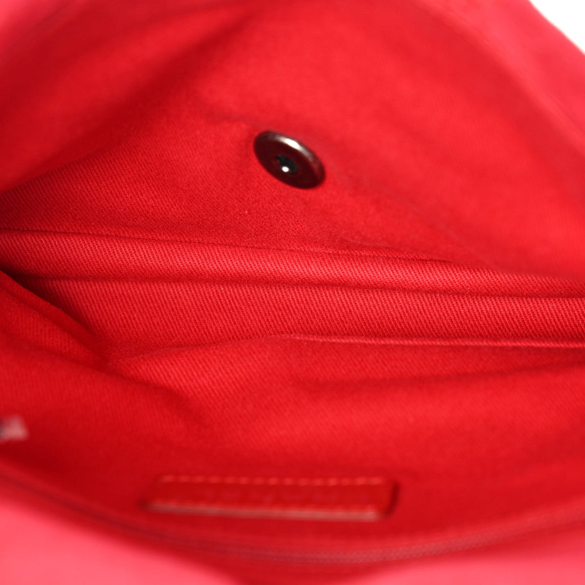 Quilted Suede Flap Shoulder Bag - Red