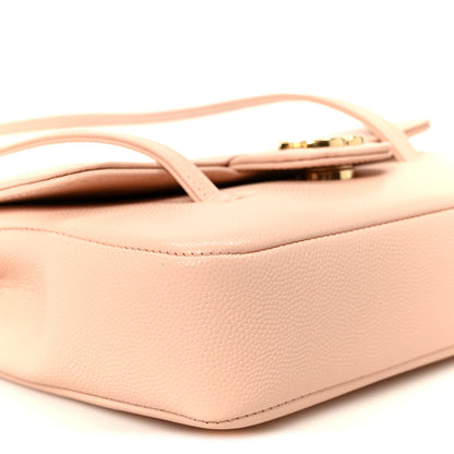 Mini Caviar Shoulder Bag - Pink