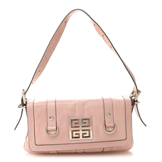 Goatskin Shoulder Bag - Pink
