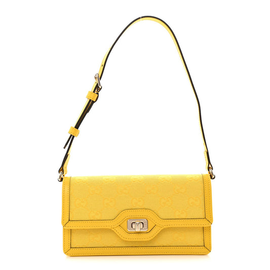 Mini Calfskin Shoulder Bag - Yellow