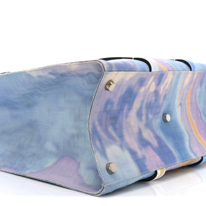 Large Fabric Tote Bag - Light Blue