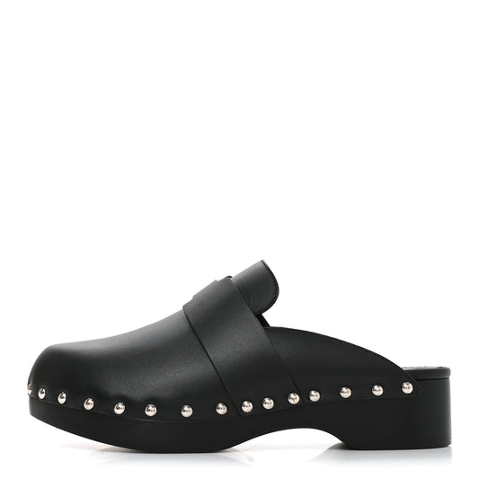 Calfskin Calya Mules Black