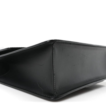Small Calfskin Shoulder Bag - Black