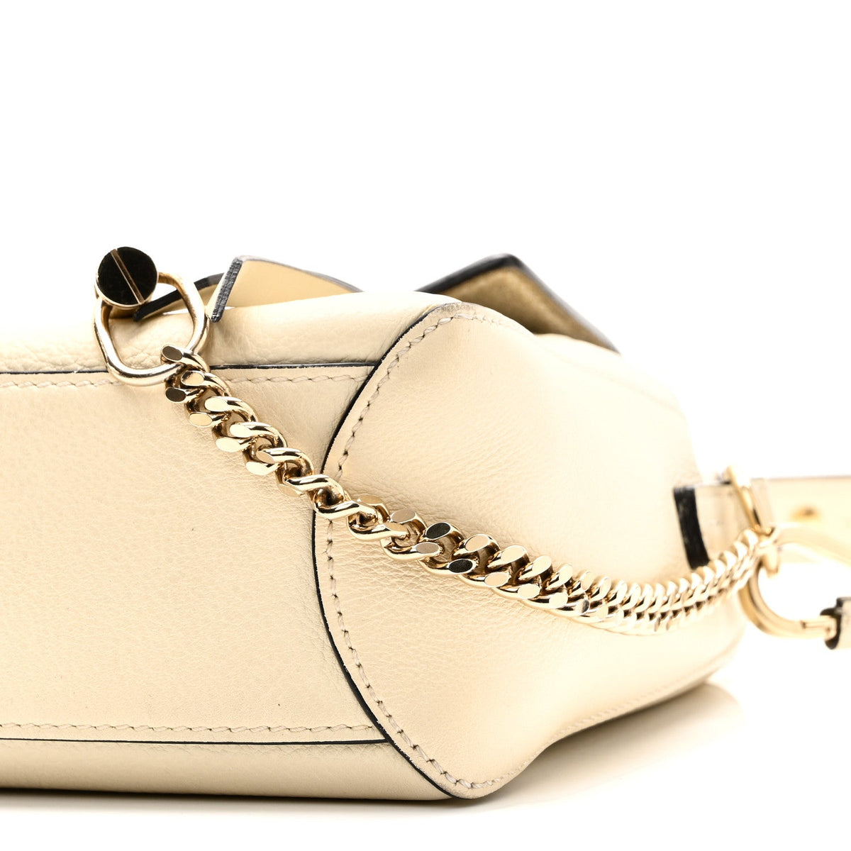 Mini Calfskin Shoulder Bag - White
