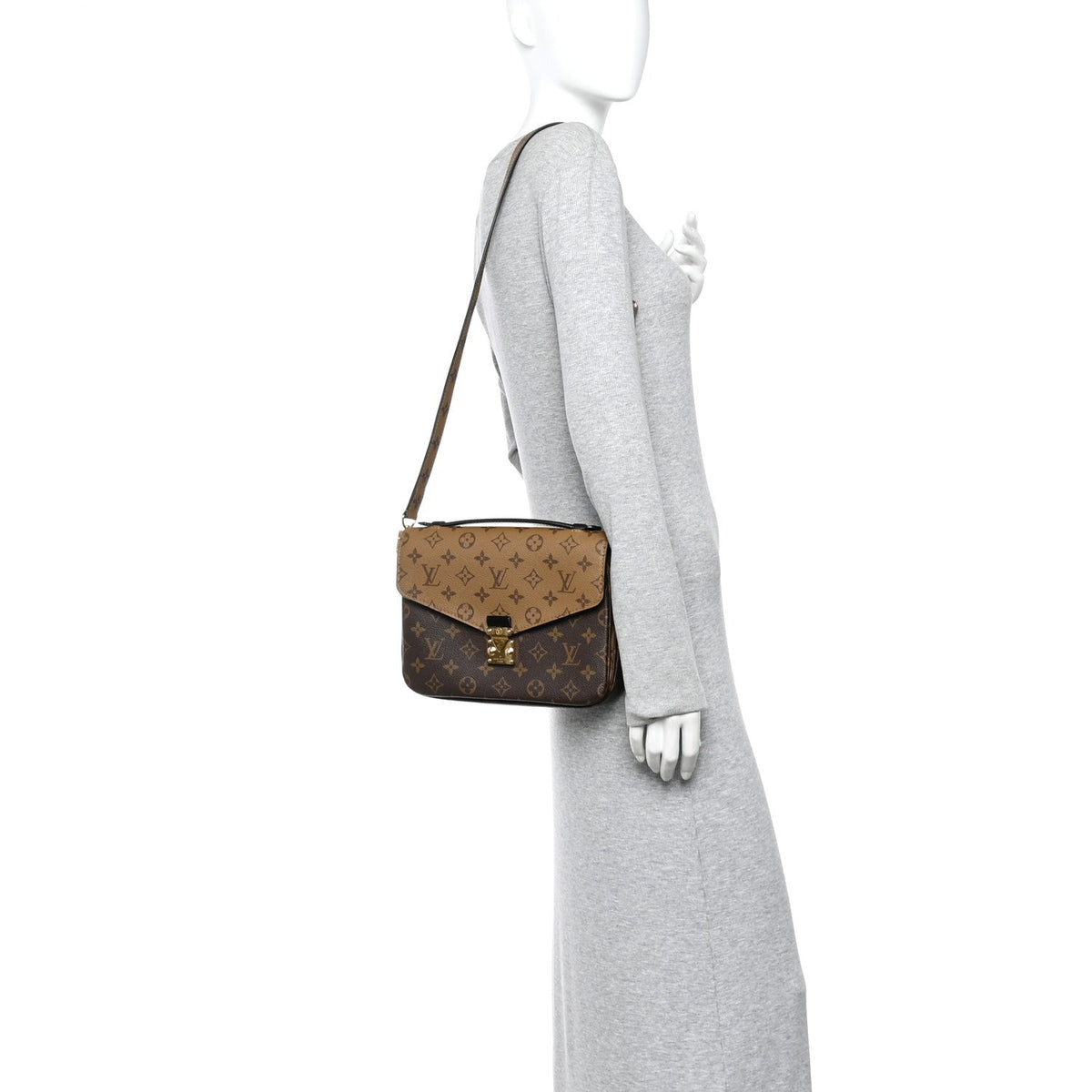 Reverse Monogram Pochette Metis Handbag