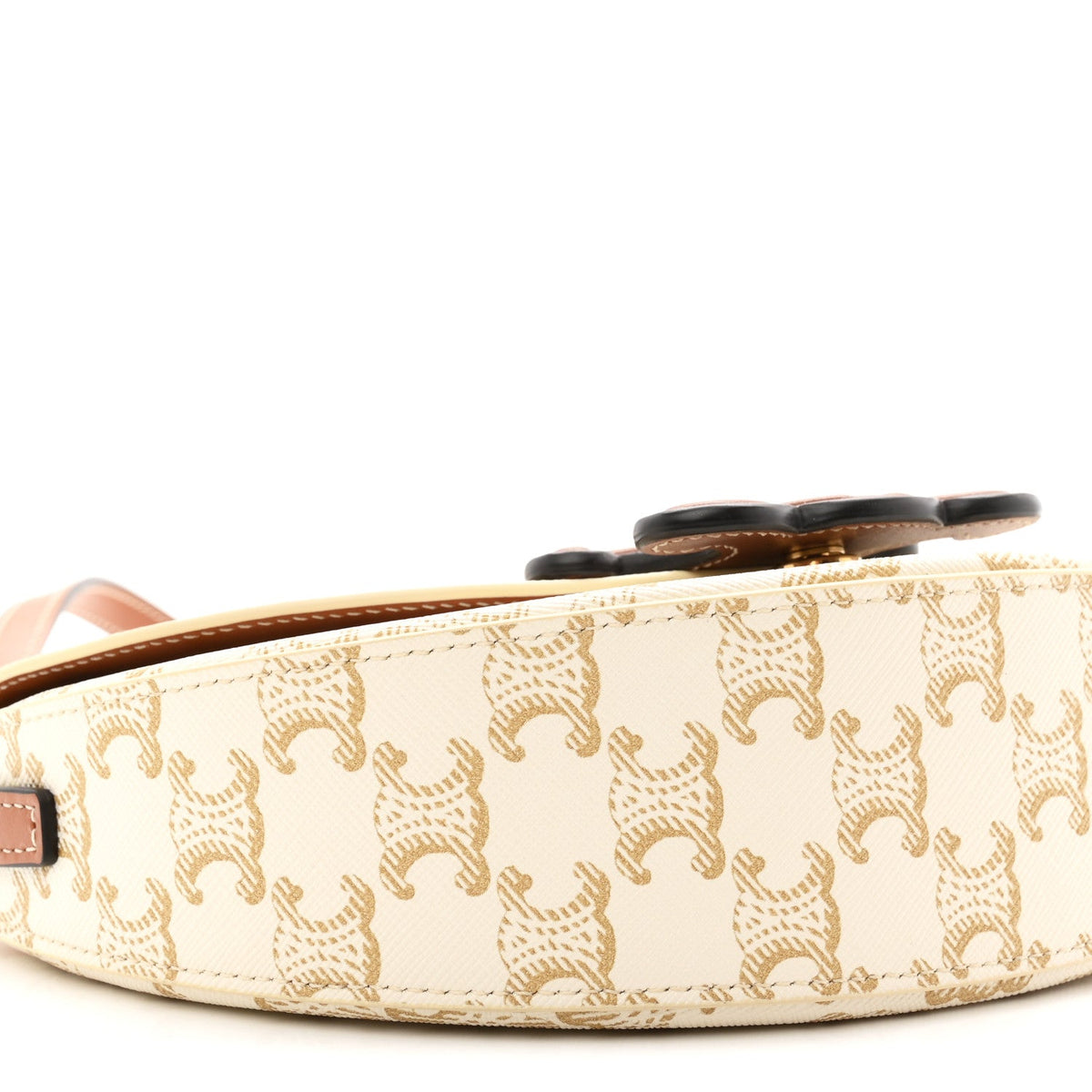 Calfskin Canvas Handbag - White