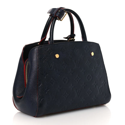 Empreinte Montaigne Bb Marine Rouge Handbag