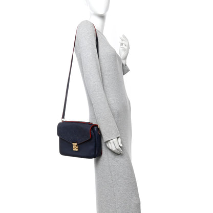 Empreinte Pochette Metis Marine Rouge Handbag
