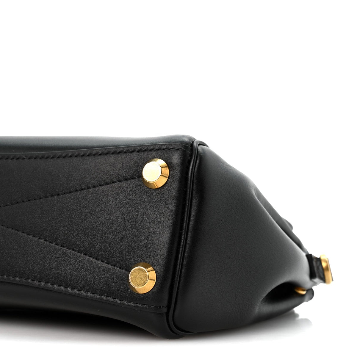 Mini Calfskin Handbag - Black