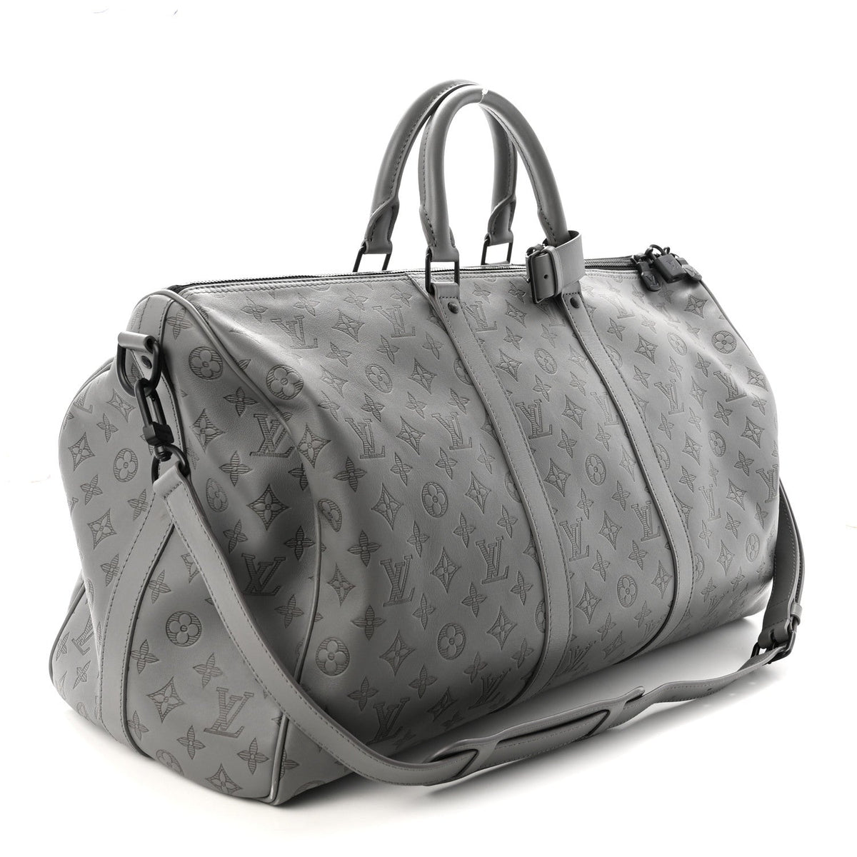 Calfskin Duffel Bag - Gray