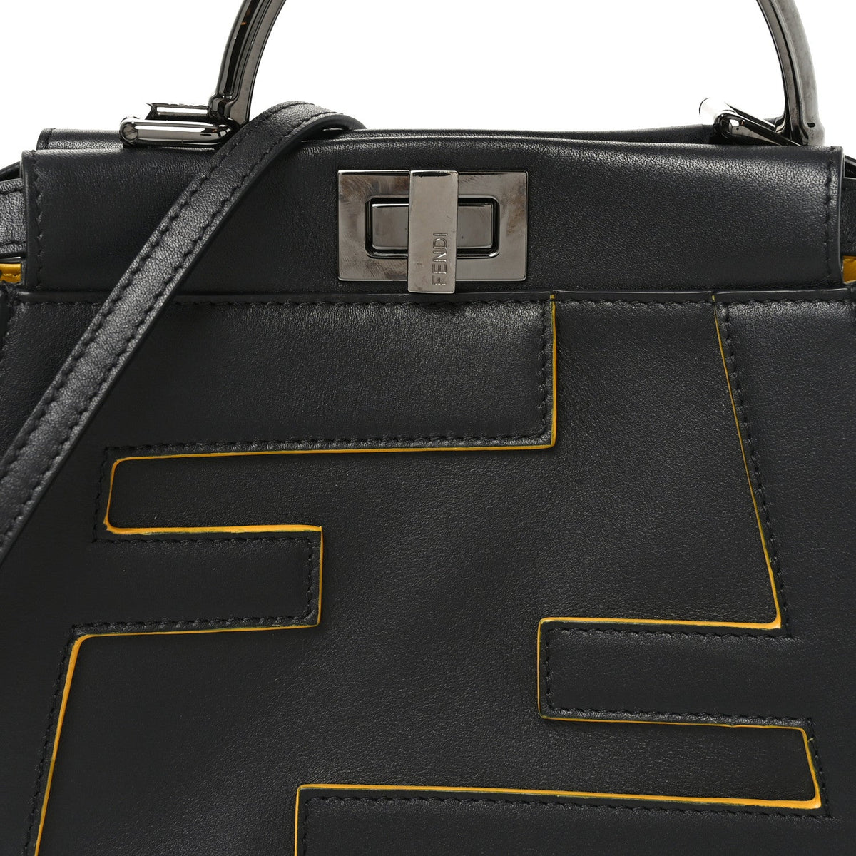 Mini Nappa Satchel Bag - Black