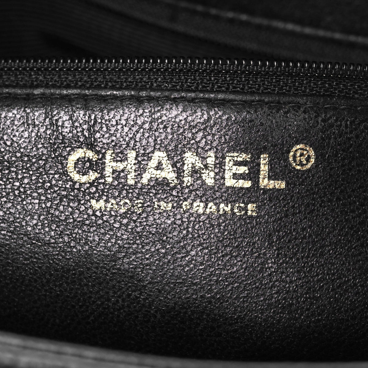 Quilted Caviar Tote Bag - Black
