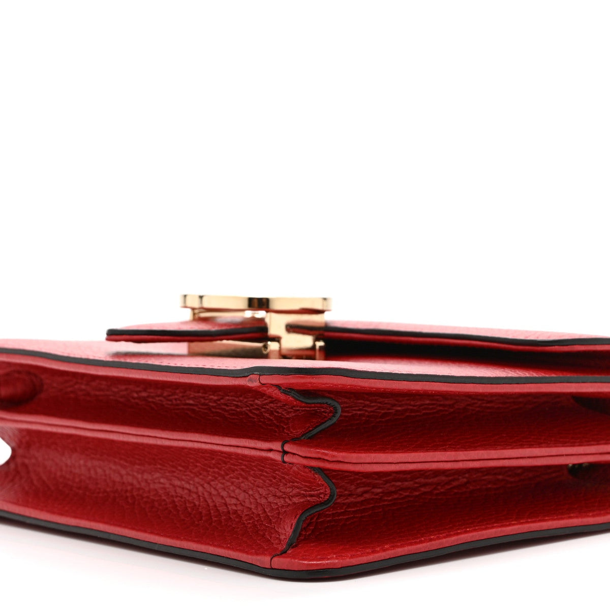 Small Calfskin Shoulder Bag - Red