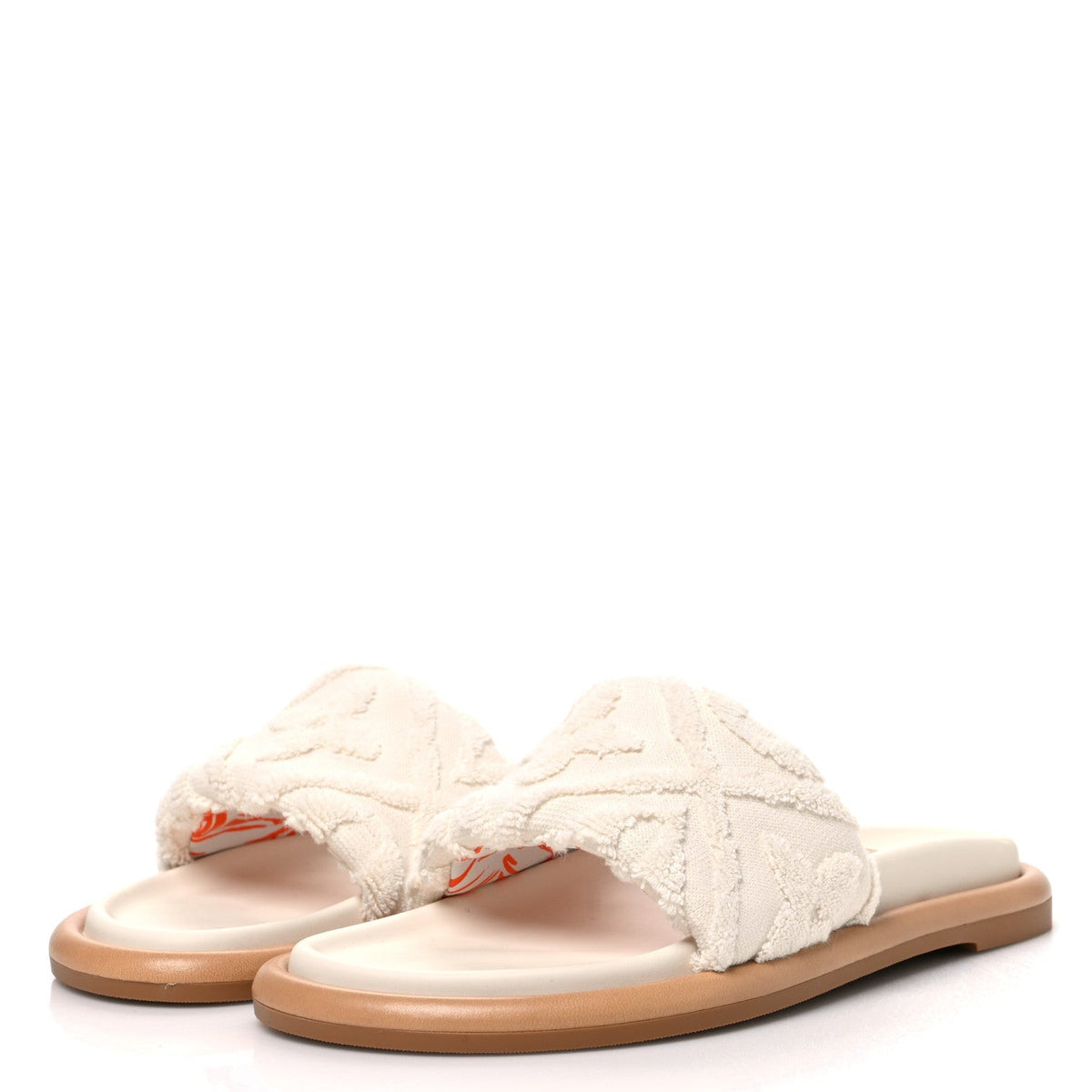 Louis Vuitton Leather Women's Bliss Comfort Mules 38.5 White