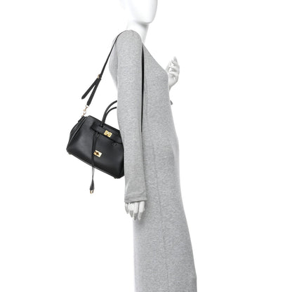 Mini Calfskin Handbag - Black