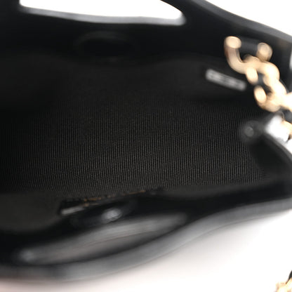 Quilted Lambskin Clutch Bag - Black