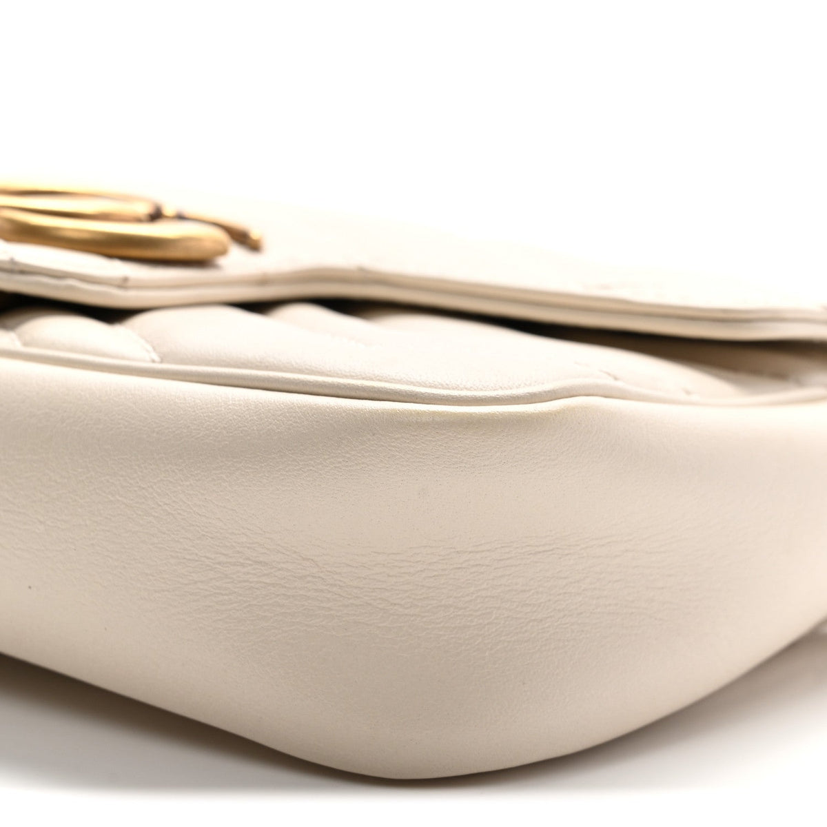 Mini Calfskin Shoulder Bag - White