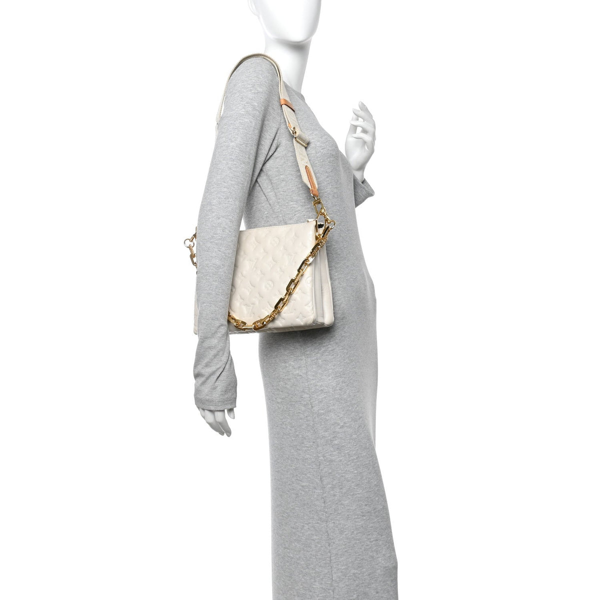 Lambskin Handbag - Beige