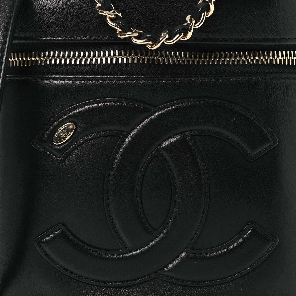 Lambskin Handbag - Black