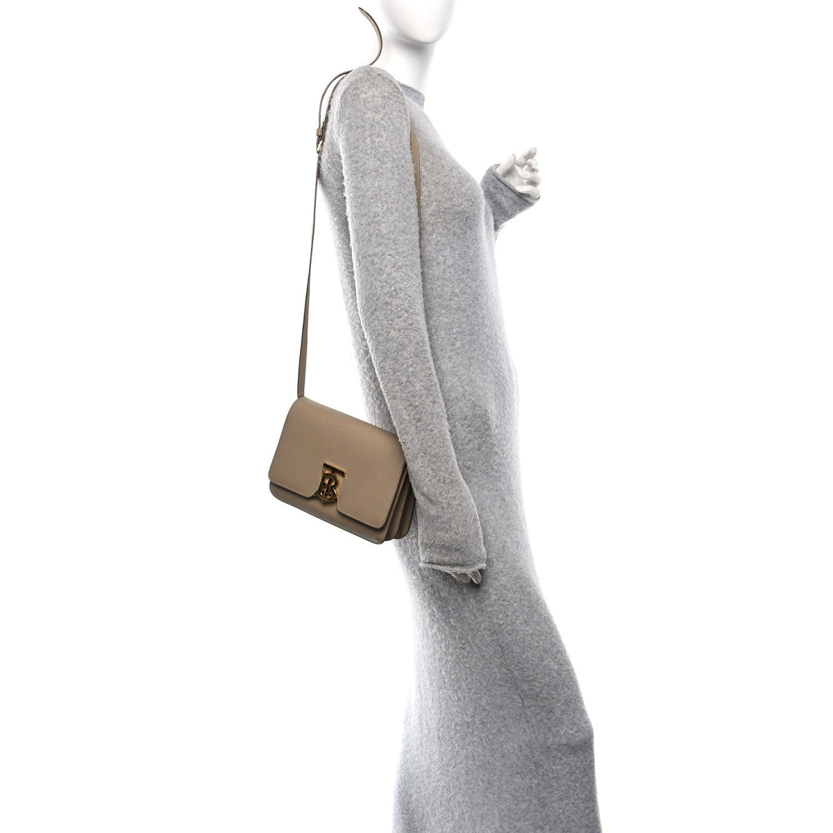 Small Calfskin Handbag - Beige