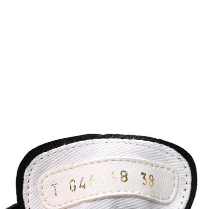 Chanel Lambskin Printed Logo Women's Shoes