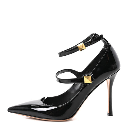 Valentino Garavani Patent Calfskin Tiptoe Women's Pumps Black