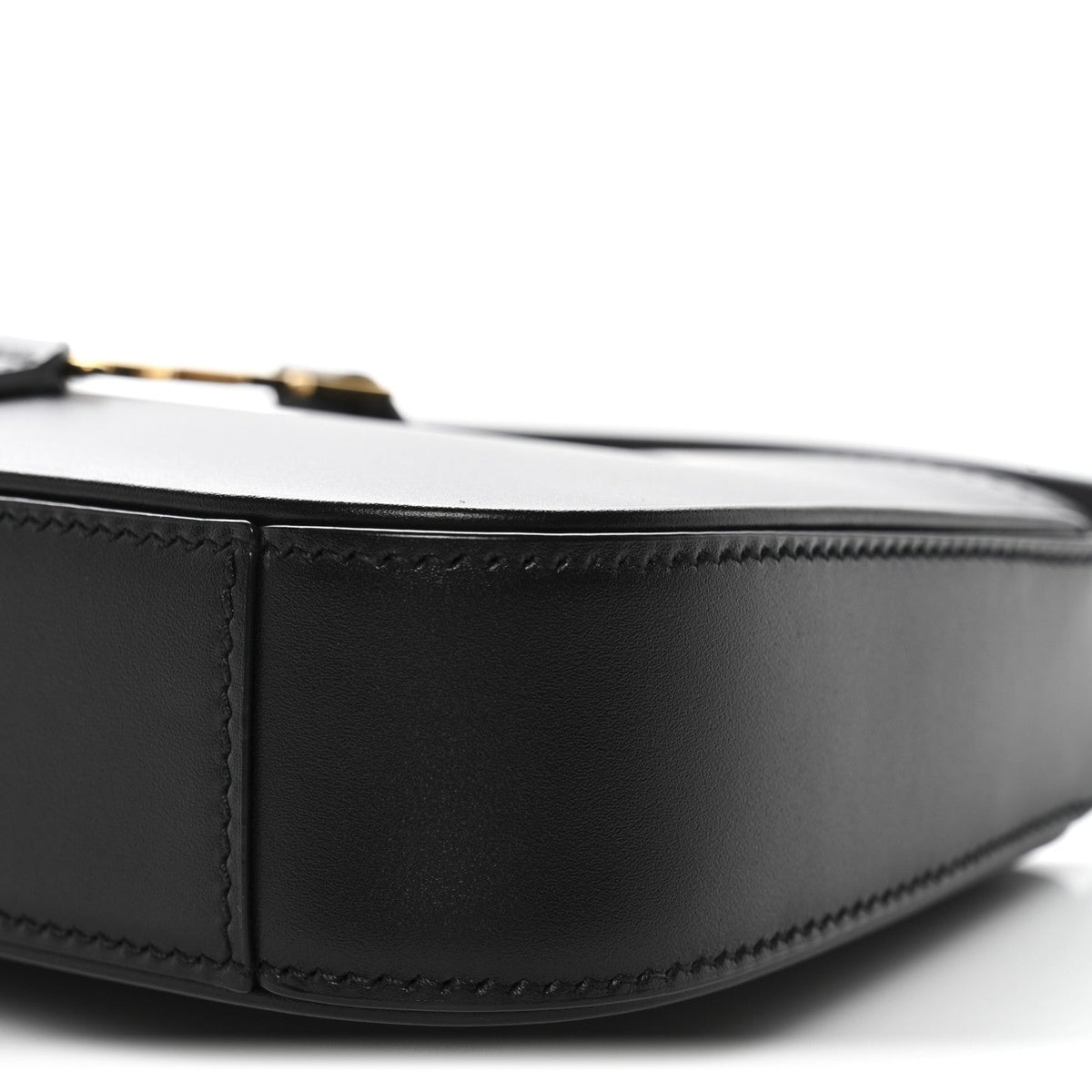 Mini Calfskin Hobo Bag - Black