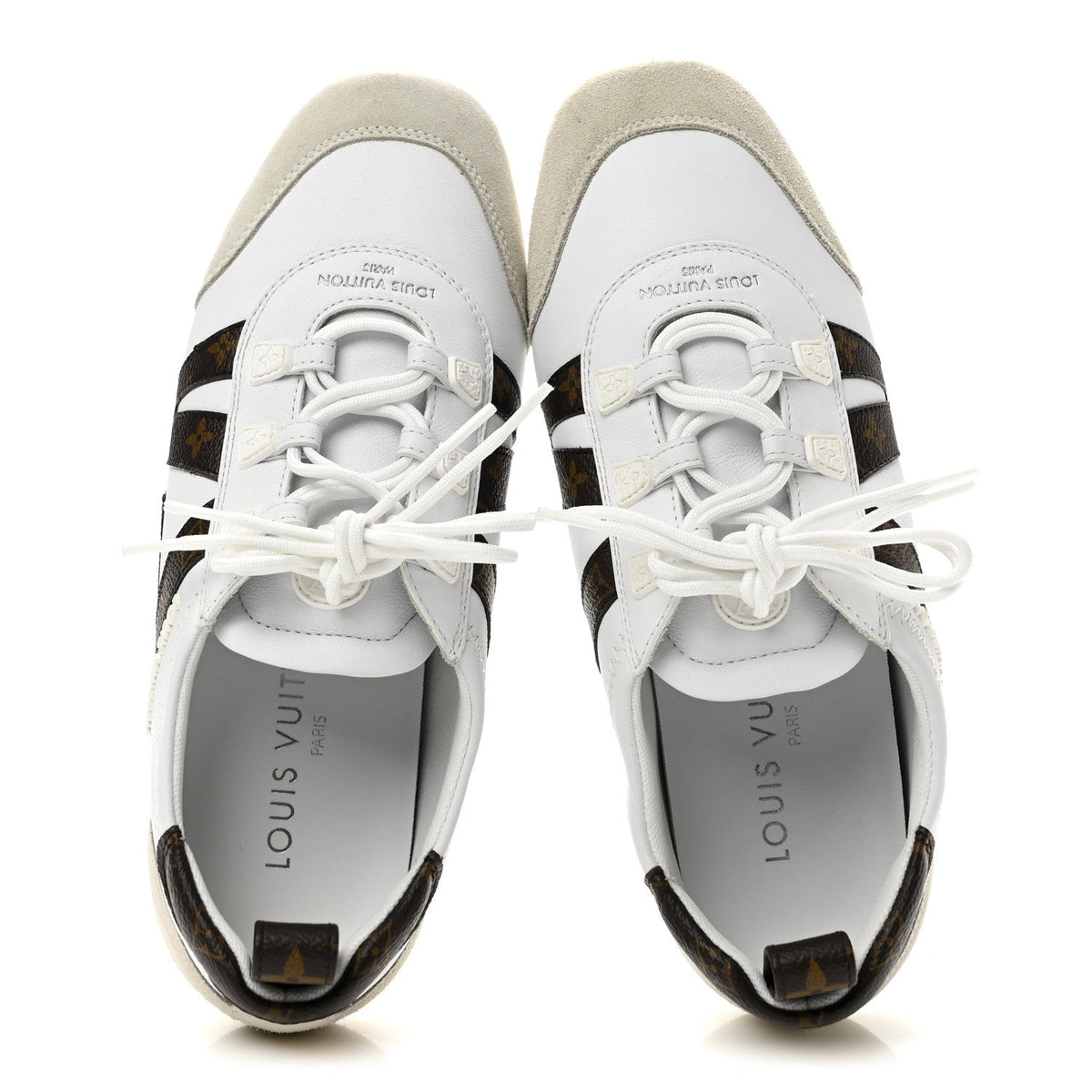 Louis Vuitton Monogram Calfskin Women's LV Sneakerina 37 White
