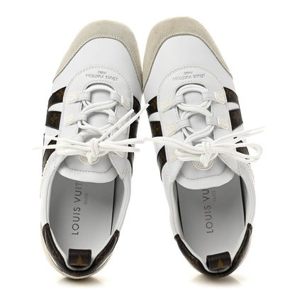 Louis Vuitton Monogram Calfskin Women's LV Sneakerina 37 White